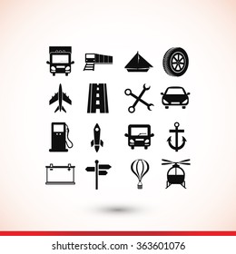 transport  icons 