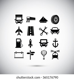 transport  icons 