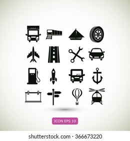 transport  icons 