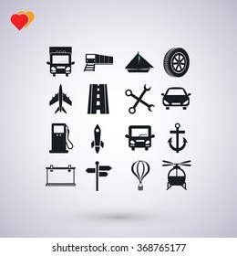 transport  icons 