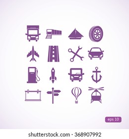 transport  icons 