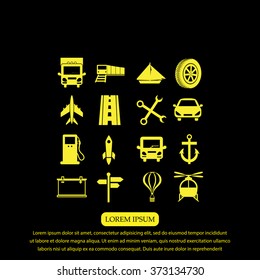 transport  icons 