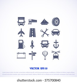 transport  icons 