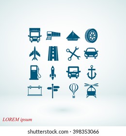 transport  icons 