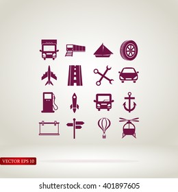 transport  icons 