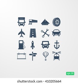transport  icons 