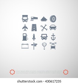 transport  icons 