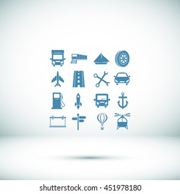 transport  icons 