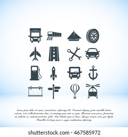 transport  icons 