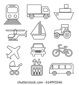 Transport icons