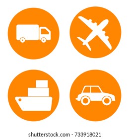 transport icons 
