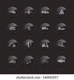 Transport icons / buttons set