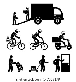 transport icons over white background vector illustration 