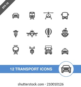 Transport icons set.