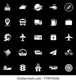 Transport icons set