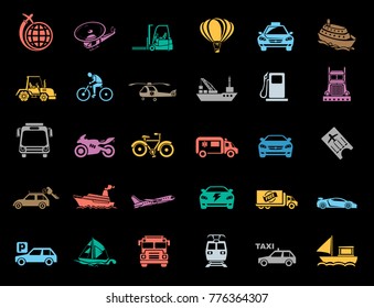 Transport Icons set