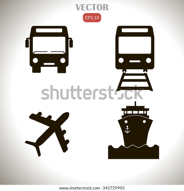 Transport icons set,\
Transportation Icon