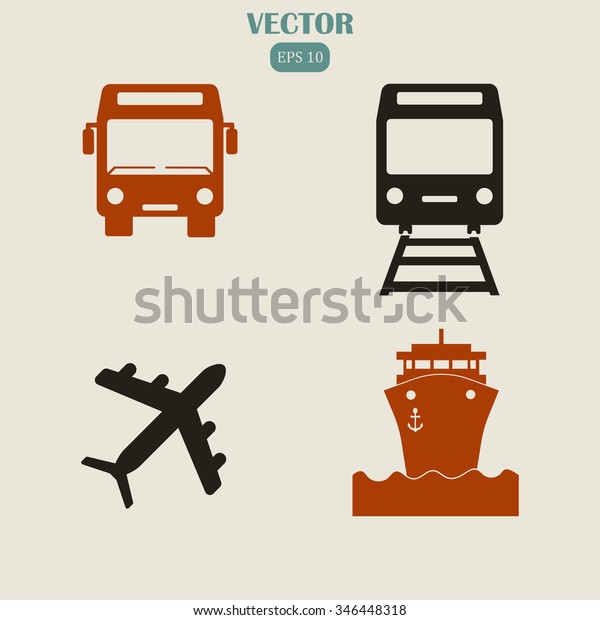 Transport icons set,\
Transportation Icon