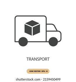transport icons  symbol vector elements for infographic web