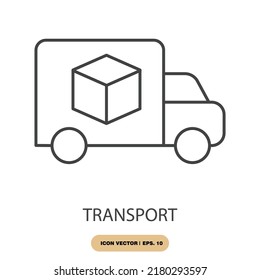 transport icons  symbol vector elements for infographic web