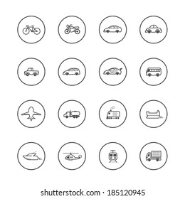 Transport Icons Vector