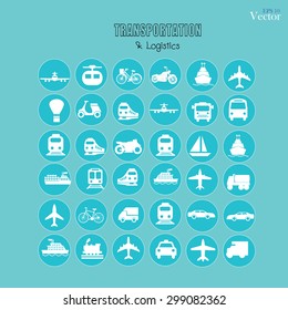 Transport icons.transportation .logistics.logistic icon.vector illustration.