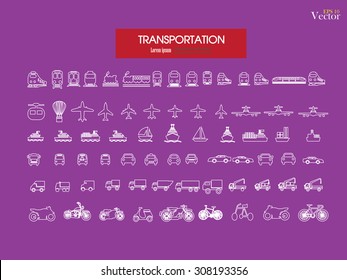 Transport Iconstransportation Logisticslogistic Iconvector Illustration ...