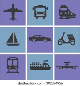 Transport icons.transportation .logistics.logistic icon.vector illustration.