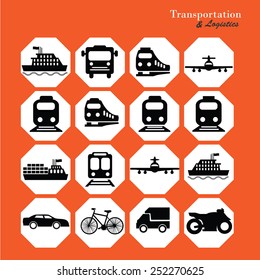 Transport icons,transportation vector illustration,logistics,logistic icon vector