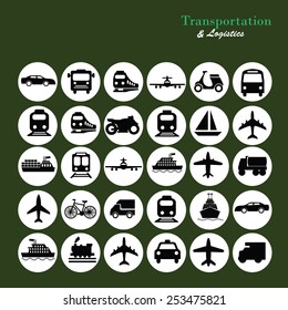 Transport icons,transportation vector illustration,logistics,logistic icon vector