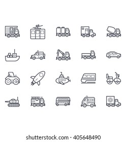 Transport Illustration Icons 2