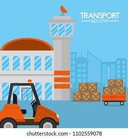 Transport industry concept