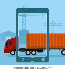 Transport industry concept