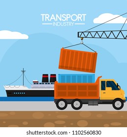 Transport industry concept