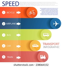 Transport infographic. Vector illustration.