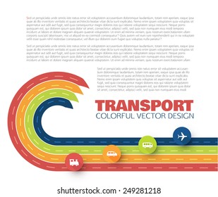 Transport infographic. Vector illustration