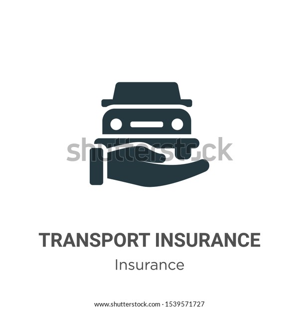 Transport insurance\
vector icon on white background. Flat vector transport insurance\
icon symbol sign from modern insurance collection for mobile\
concept and web apps\
design.