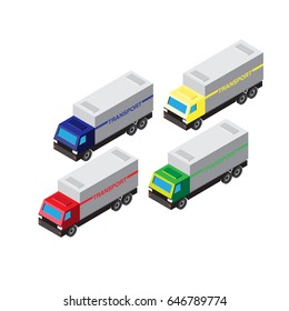 transport isometric icon, vector icon