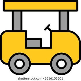 Transport Line Filled Vector Icon Design