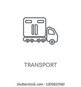 Transport linear icon. Transport concept stroke symbol design. Thin graphic elements vector illustration, outline pattern on a white background, eps 10.