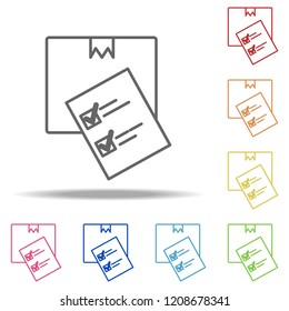 Transport  list icon. Elements of Global Logistics in multi color style icons. Simple icon for websites, web design, mobile app, info graphics