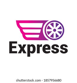 Transport Logistic Express Delivery Logo.