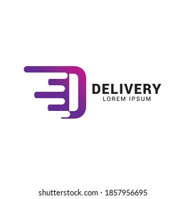 Transport Logistic Express Delivery Logo.