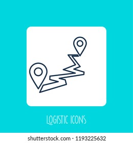 Transport and logistic icon. Location