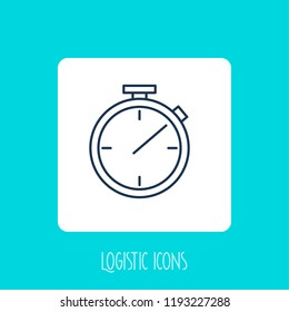 Transport and logistic icon. Time