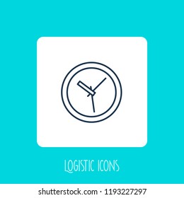Transport and logistic icon. Time