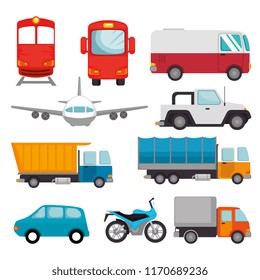 transport logistic set vehicles