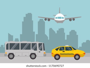 transport logistic set vehicles