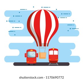 transport logistic set vehicles