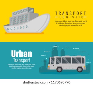 transport logistic set vehicles